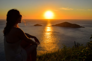 Por do sol com hipnose